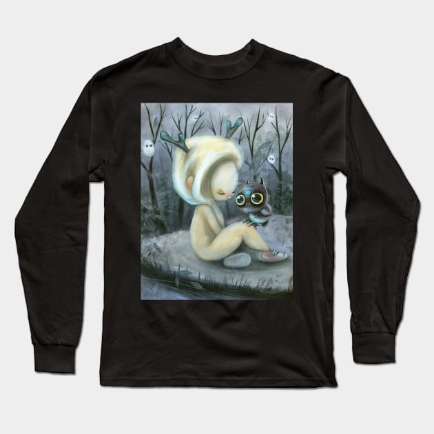 Night Owl Long Sleeve T-Shirt by selvagemqt